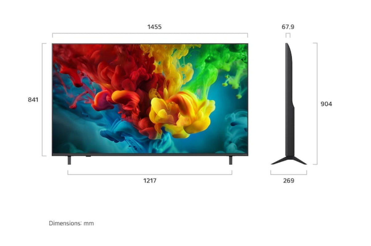 LG 65 inch LG QNED evo AI QNED84 Mini LED 4K Smart TV 2026 65QNED84B6T.AFBE