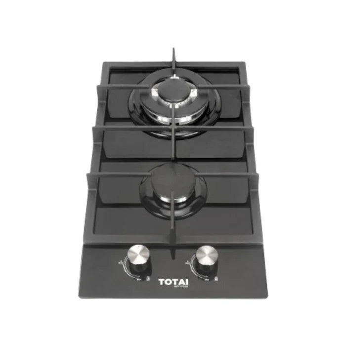 TOTAI STYLE 2 BURNER GAS HOB- GAS ON GLASS