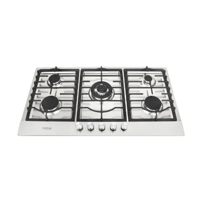 TOTAI STYLE 5 BURNER GAS HOB- STAINLESS STEEL