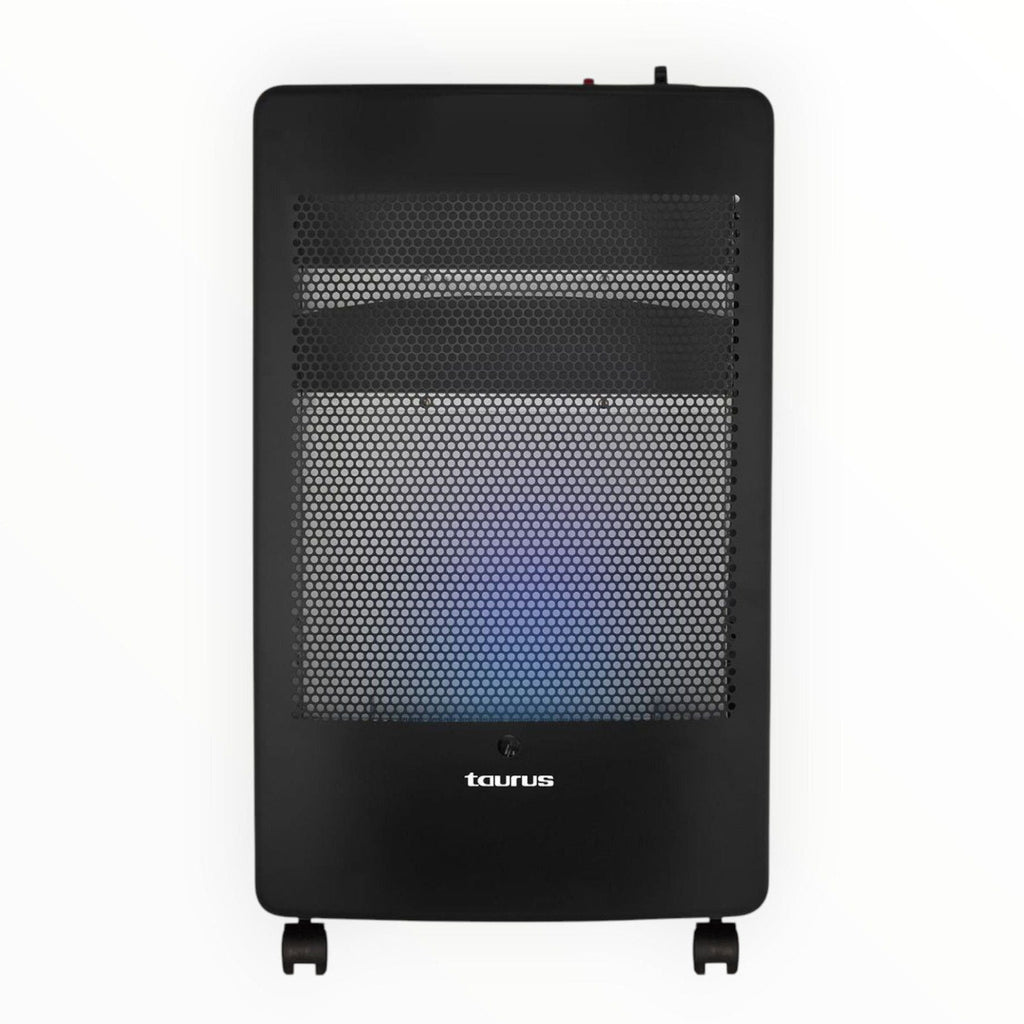 Taurus Heater Blue Flame Gas Steel Black 2Heat Settings 3.8kW 947184
