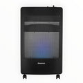 Taurus Heater Blue Flame Gas Steel Black 2Heat Settings 3.8kW 947184