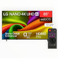 LG 85 Inch 85NU850B6LA.AFBG NANO 4K UHD Smart TV