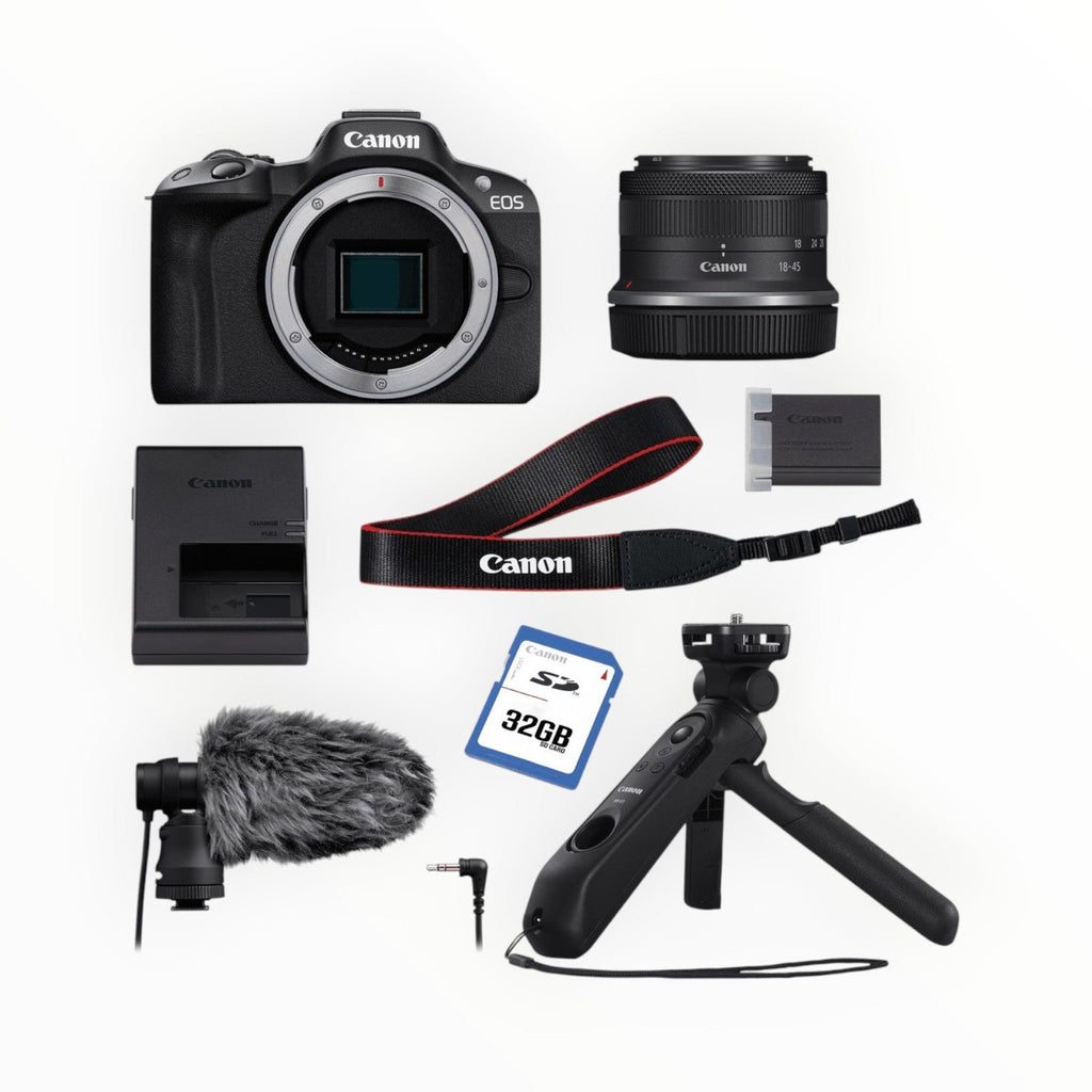 Canon EOS R50 Mirrorless Camera Creator Bundle