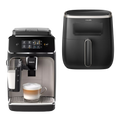 Philips 2200 Series Fully Automatic Espresso Machines EP2235/40 & Philips 3000 Series XL 1.2kg Digital Airfryer 5.6L HD9257/80