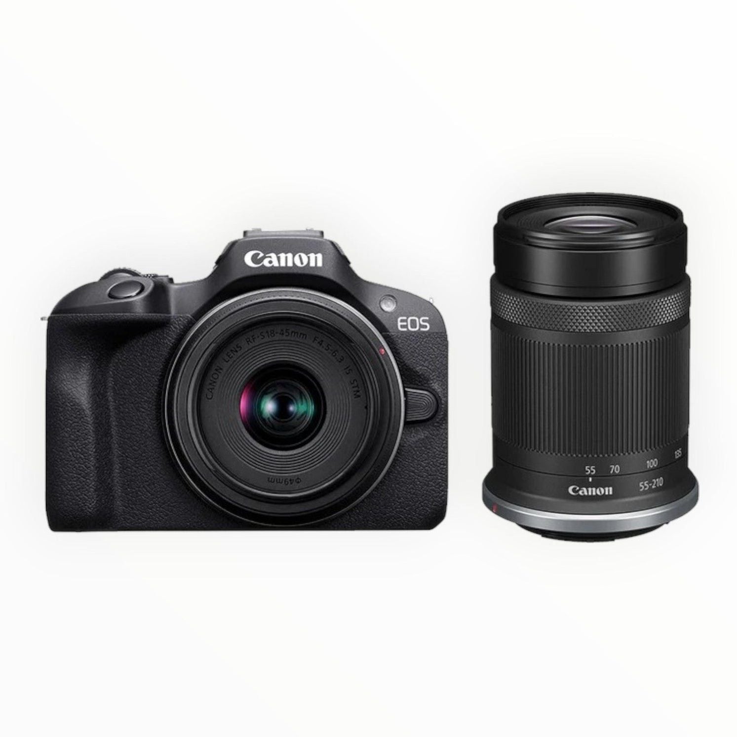 Canon EOS R100 Mirrorless Camera with 18-45mm and 55-210mm Lens Kit