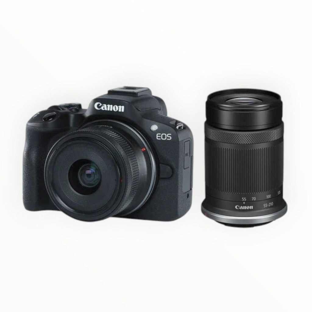 Canon EOS R50 Mirrorless Camera with 18-45mm and 55-210mm Lenses
