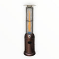 Alva Gas Patio Heater-Glass flame tube-2.1M Tall-Hammertone GHP26