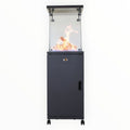 Alva GHP45 Short Stand Patio Heater - Ceramic Log-Style