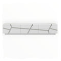 Aida TV Stand Gloss White & Silver