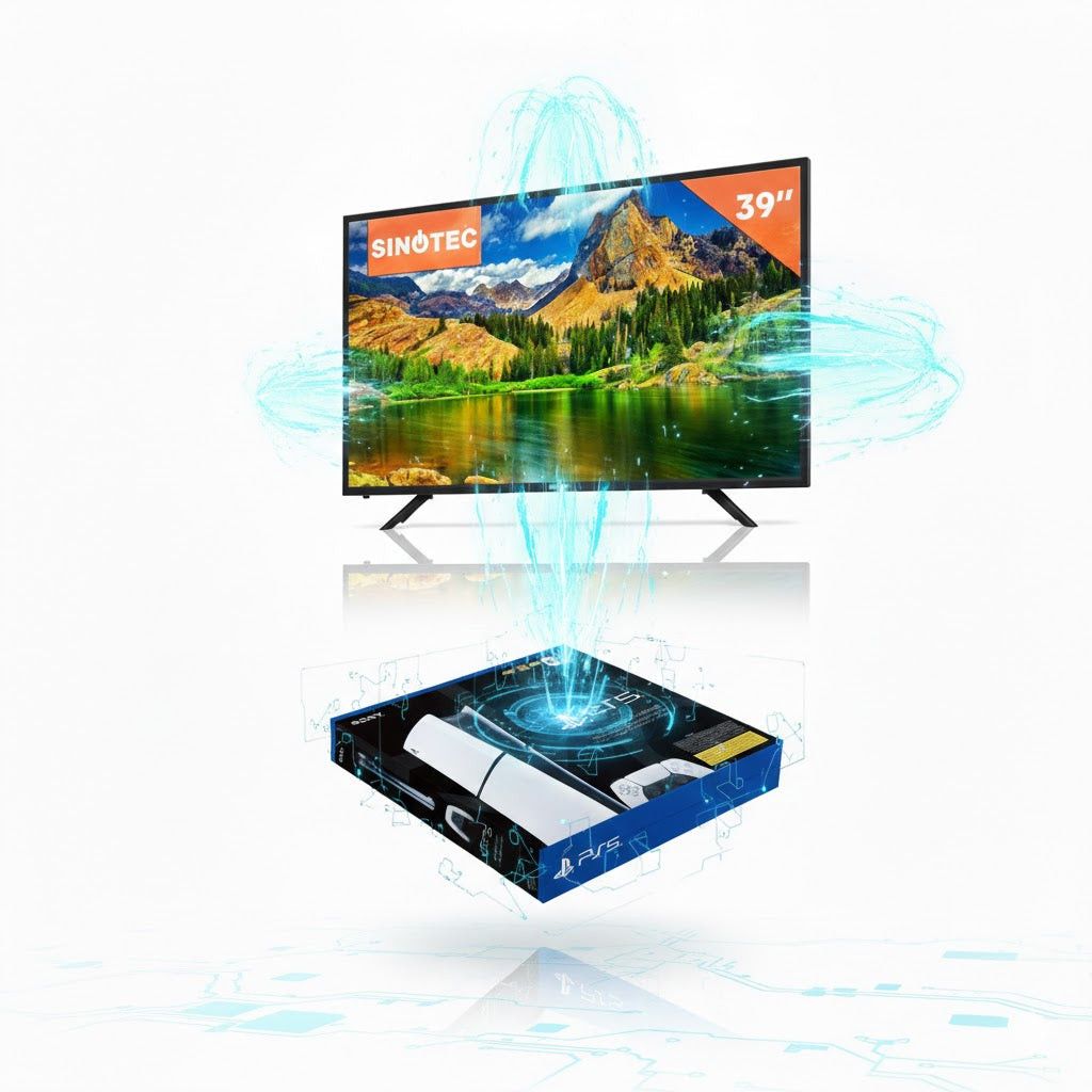 PlayStation 5 Slim Digital Edition Console ➕ Sinotec 39" HD LED SMART TV (39VN86D)